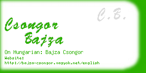 csongor bajza business card